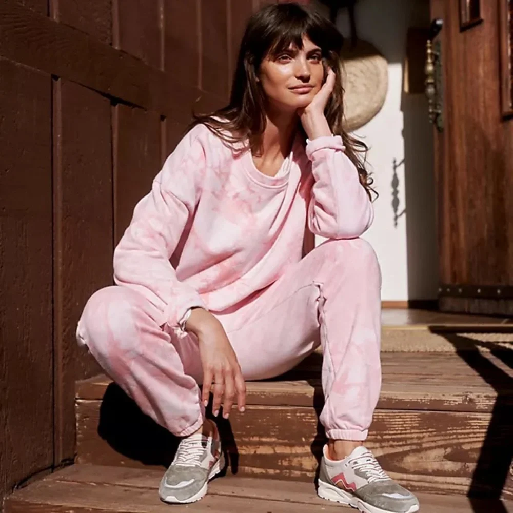 All Fenix | Anthropologie | Pink Aryah Tie-Dye Joggers | Small